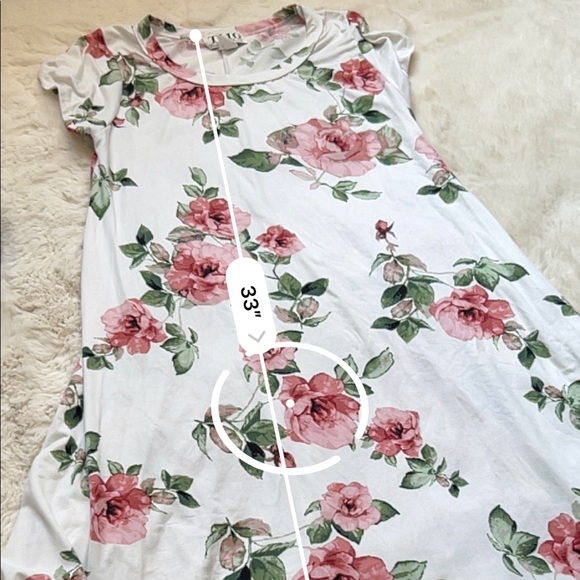 TMG New York Rose Patterned Dress Size Small - Picture 7 of 7